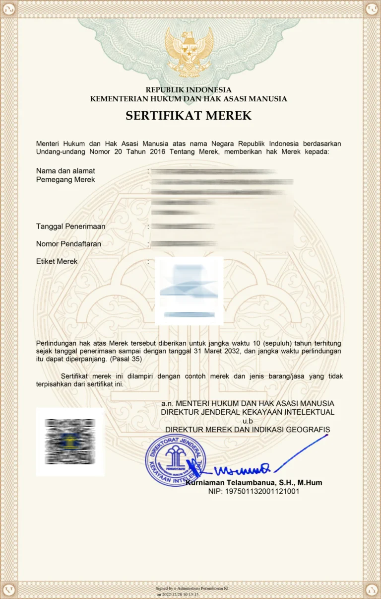 SERTIFIKAT MEREK PG 1